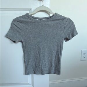 Athleta Heather Gray Short Sleeve Tee worn once